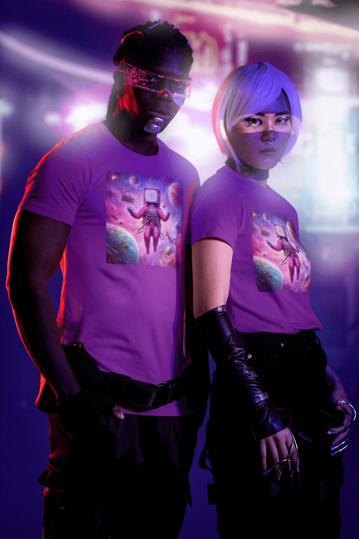 Camiseta espacial
Regalo para amantes del espacio
Regalos de cumpleaños
Arte futurista
Ropa retrofuturista
Camiseta con diseño cósmico
Regalos originales