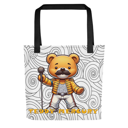 Tote Bag "Teddy Mercury": Rock en Estado de Felpa