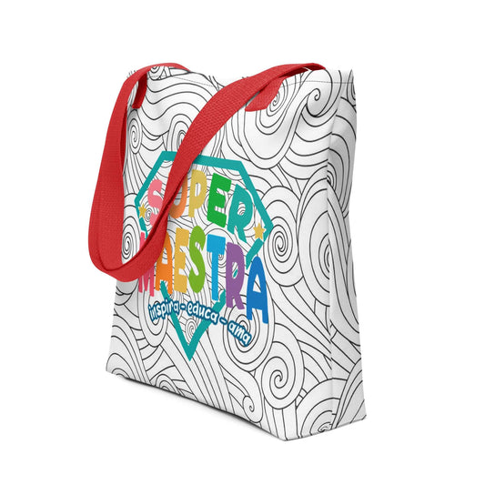 Tote Bag "Super Maestra" 🌈: ¡Un Detalle para la Heroína de la Educación! 📚✨