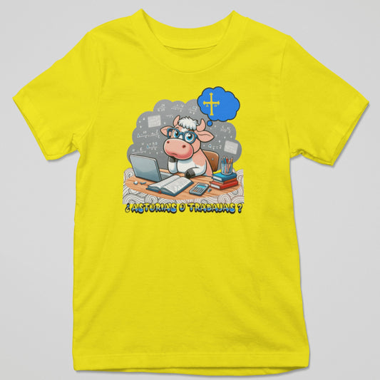 Camiseta ¿Asturias o Trabajas? - Humor Asturiano para el Día a Día