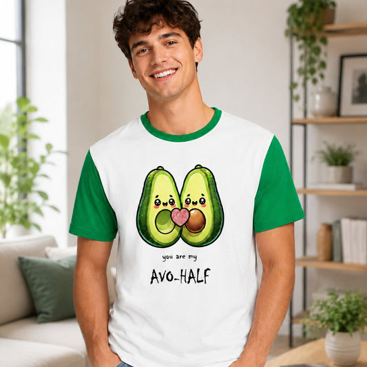 Hombre con camiseta béisbol You Are My Avo-Half – Starway to Helen