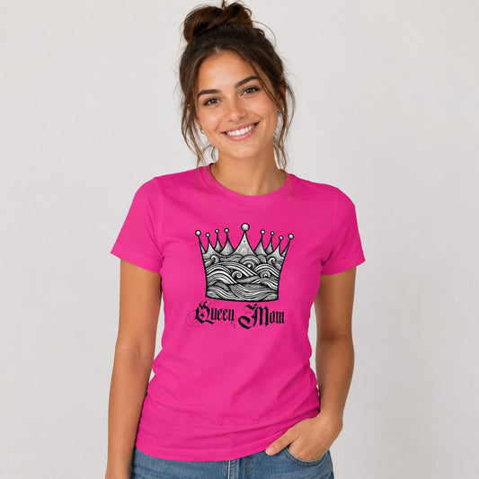 Persona con camiseta Queen Mom, parodia de Queen y Freddie Mercury - Starway to Helen