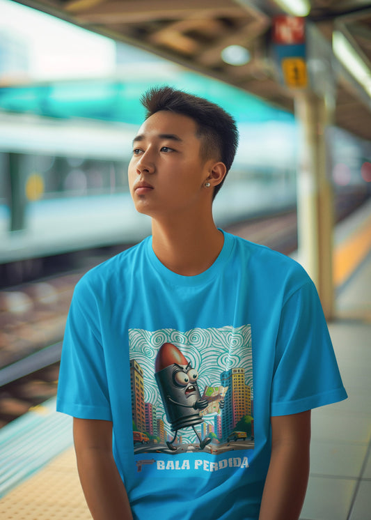 Camiseta divertida
Ropa con humor
Regalos para amigos despistados
Ropa original
Camiseta con diseño gracioso
Regalos originales
Bala Perdida