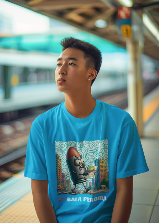 Camiseta divertida
Ropa con humor
Regalos para amigos despistados
Ropa original
Camiseta con diseño gracioso
Regalos originales
Bala Perdida