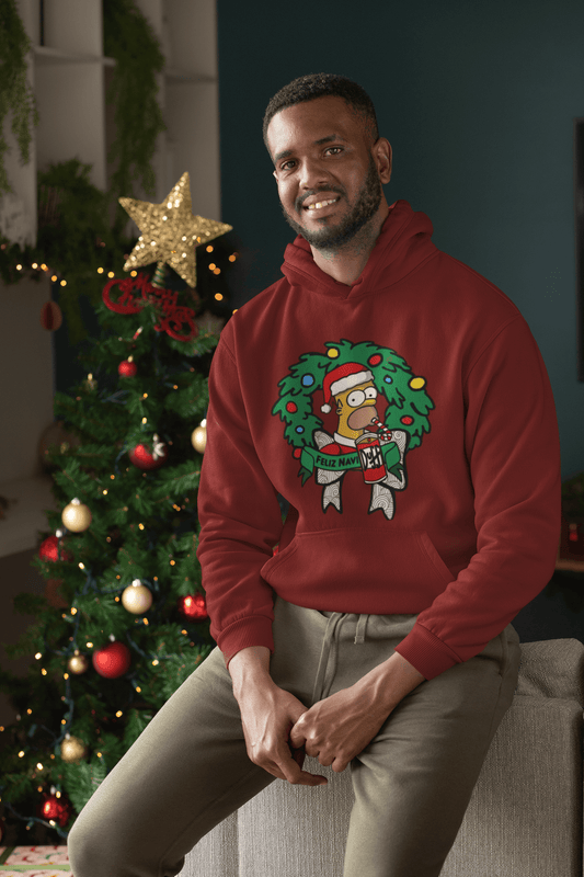 sudadera navideña
humor navideño
StarWayToHelen
sudadera Feliz NaviDuff
navidad y humor