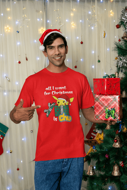 camiseta navideña
All I Want for Christmas is Chu
Pikachu Navidad
StarWayToHelen
ropa original