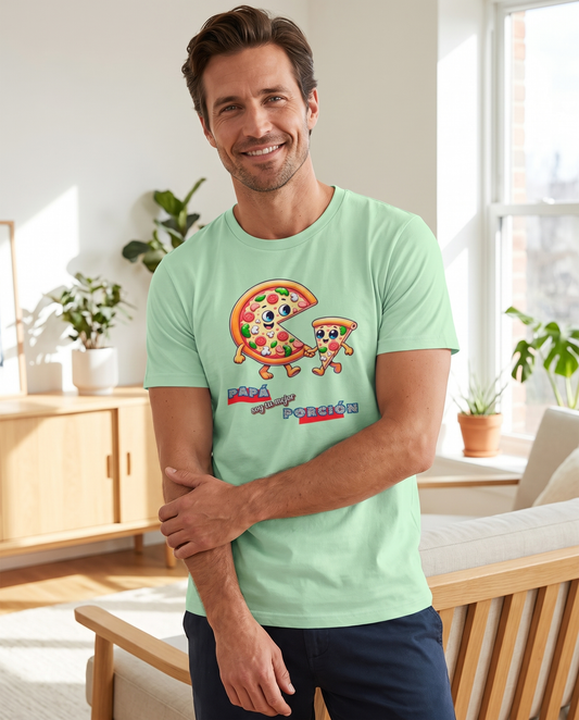 Hombre con camiseta Papá, Soy Tu Mejor Porción, regalo Día del Padre - Starway to Helen