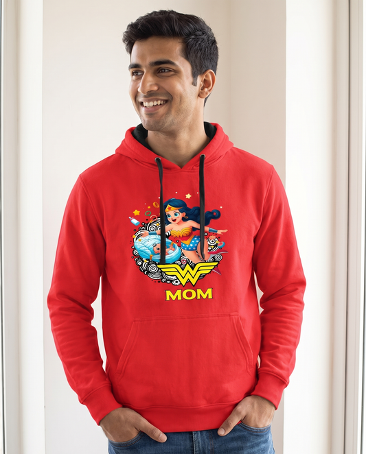 Hombre con sudadera Wonder Mom, parodia de Wonder Woman (DC) - Starway to Helen