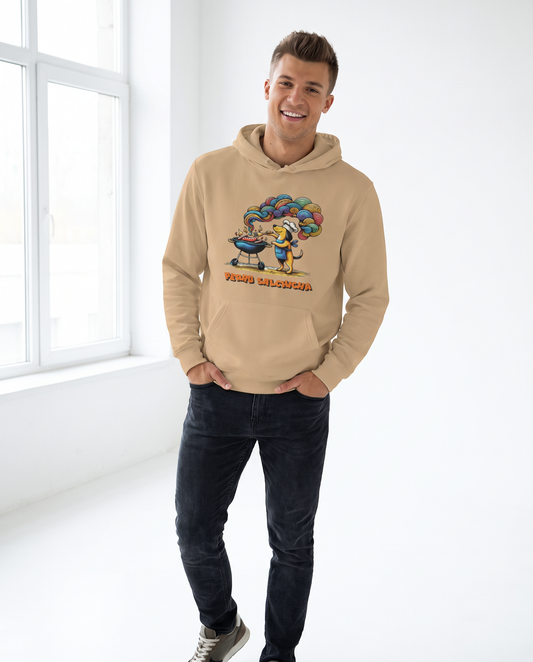 Hombre con sudadera Perro Salchicha, diseño de perro chef - Starway to Helen