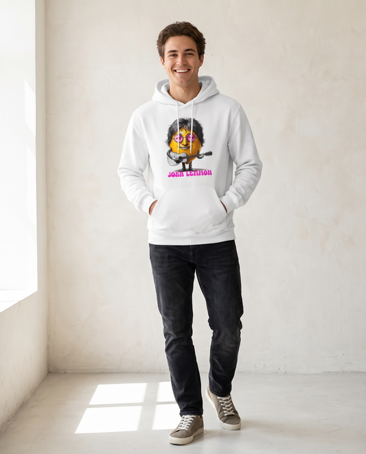 Hombre con sudadera John Lemmon, músico icónico británico - Starway to Helen