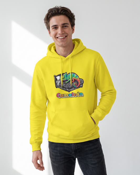 Hombre con sudadera Camaleón con diseño de camaleón cambiando de color - Starway to Helen