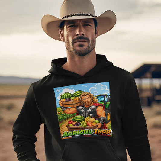 Hombre con sudadera Agricul-Thor, parodia de Thor (Marvel) - Starway to Helen