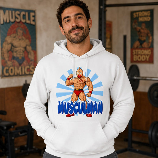 Chico con sudadera blanca Musculman (Kinnikuman) - Starway to Helen