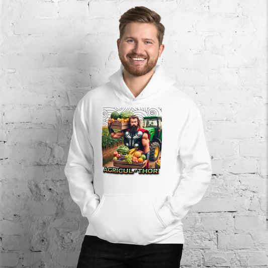 Sudadera "Agricul-Thor" - ¡El dios del trueno se convierte en el dios de la cosecha!
¿Quién dijo que ser un superhéroe es solo para salvar el mundo? Con la sudadera "Agricul-Thor", ¡Thor se pone manos a la obra en el campo! Esta prenda combina el poder de la agricultura con el humor geek, convirtiéndola en el regalo perfecto para los amantes del campo y de los superhéroes.
Características de la sudadera:
100% algodón, suave y cómoda, ideal para mantenerte abrigado mientras trabajas en el campo o simplemen