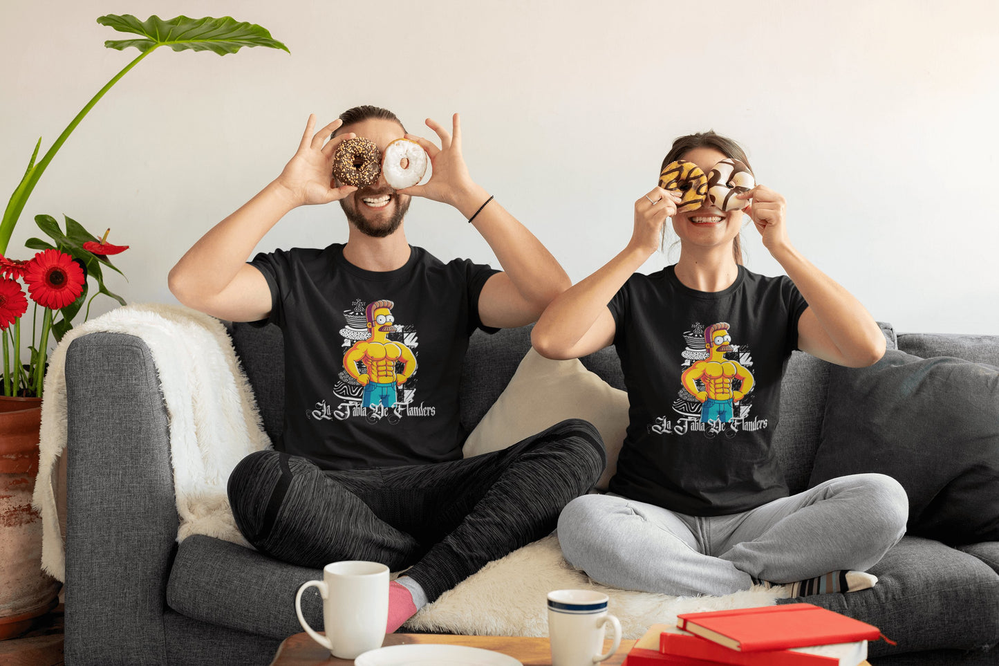 Camiseta La Tabla de Flanders, parodia de Ned Flanders (Los Simpson) - Starway to Helen