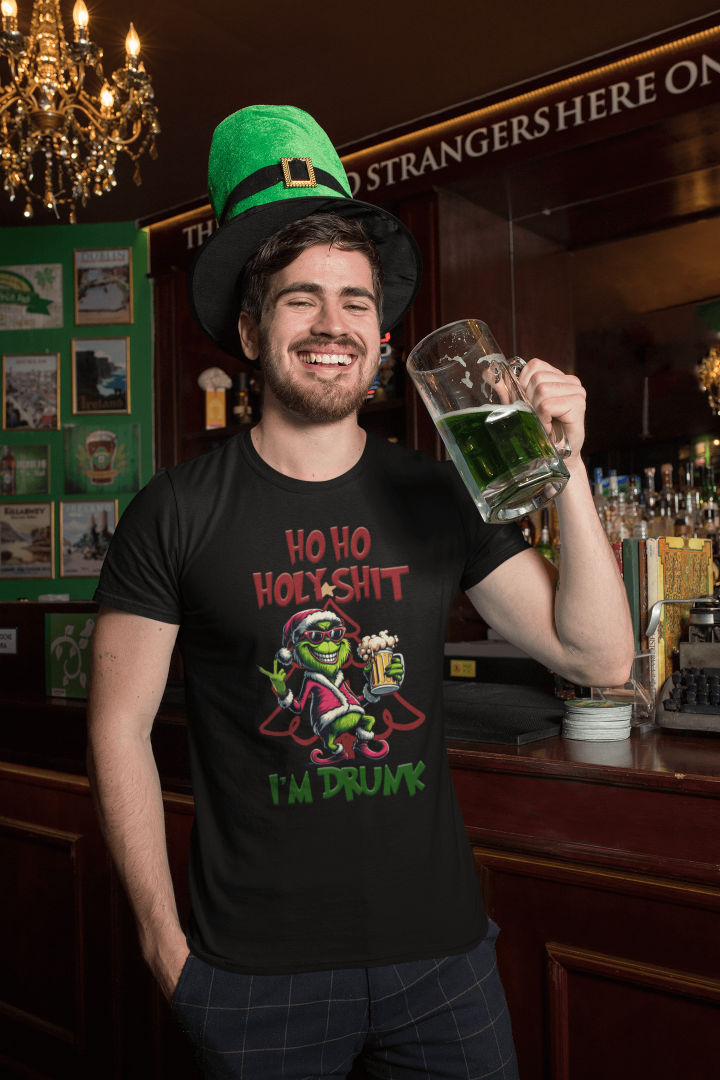 🎄 Camiseta “Ho Ho Holy Shit I’m Drunk”