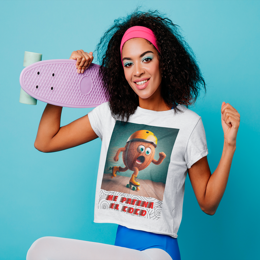 Camiseta "Me Patina el Coco": ¡Para los que Van Rodando por la Vida!