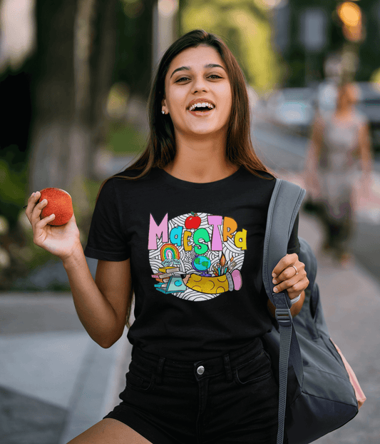 camiseta manga corta maestra