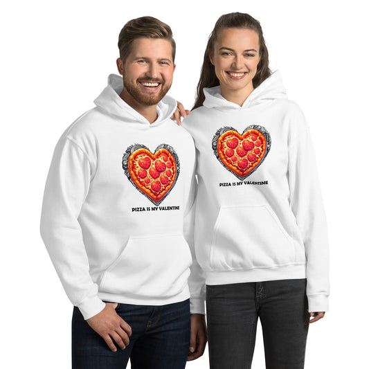 Persona con sudadera Pizza is My Valentine, regalo original para amantes de la pizza