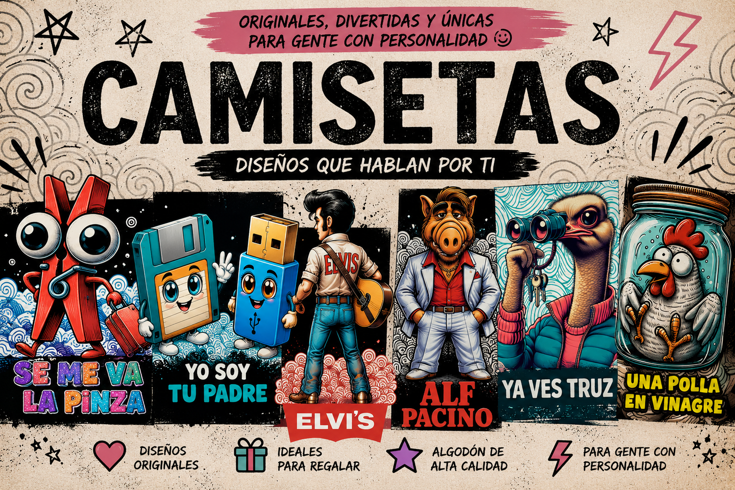 Camisetas Graciosas y Originales