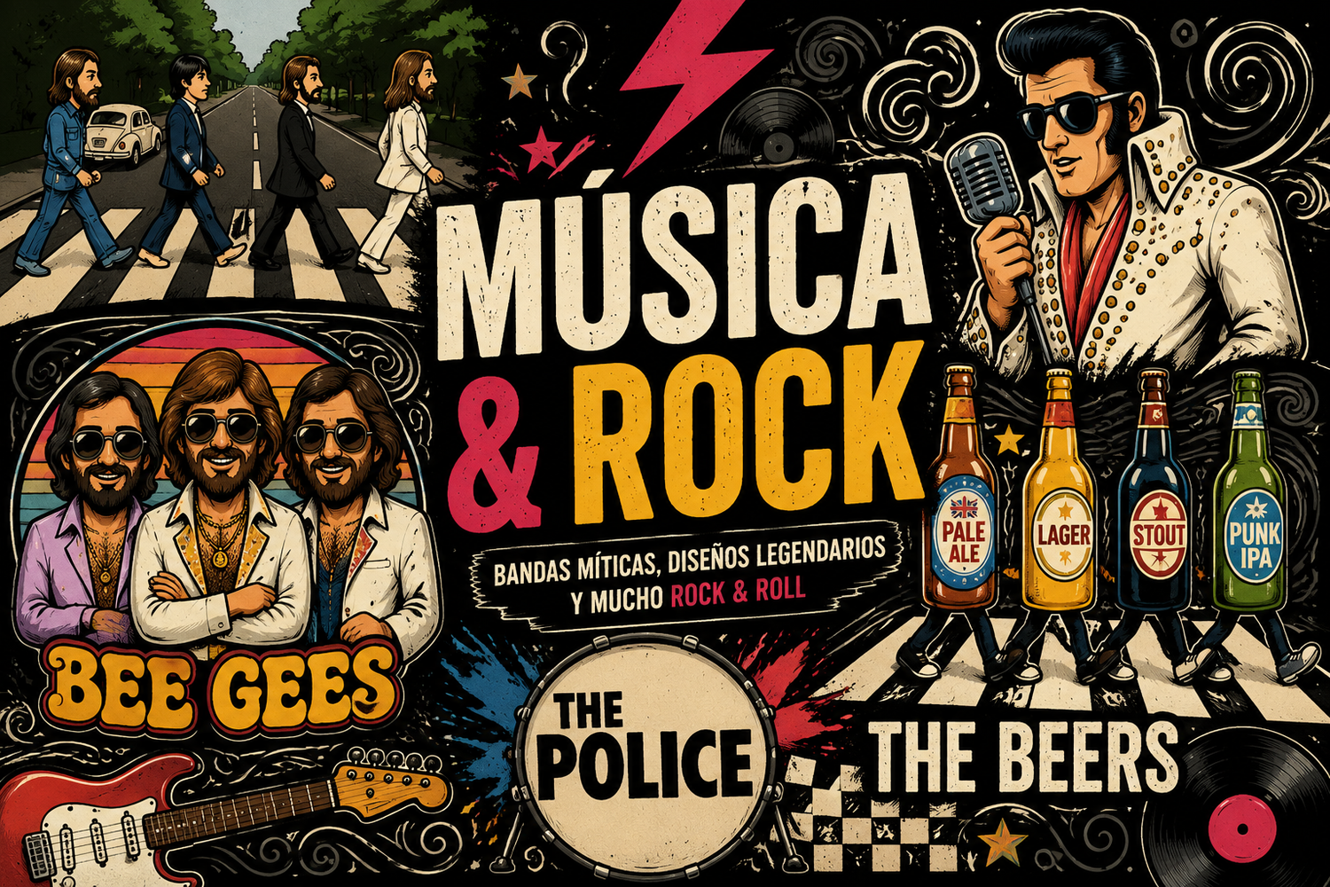 Camisetas de música y rock originales para regalar