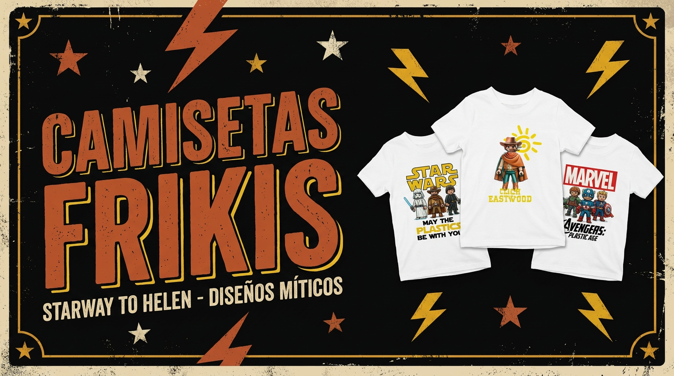 Camisetas Frikis Originales y Divertidas - Starway to Helen