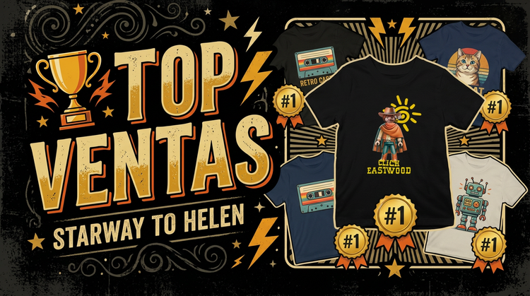 Top Ventas Camisetas y Regalos Más Vendidos - Starway to Helen