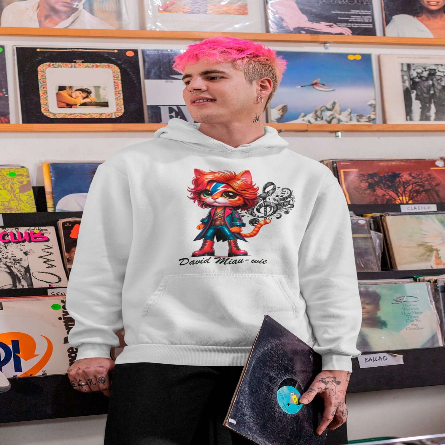 Sudaderas inspiradas en la música, con diseños únicos que incluyen iconografía musical, letras de canciones y retratos de músicos legendarios. Ropa cómoda y con estilo para melómanos.