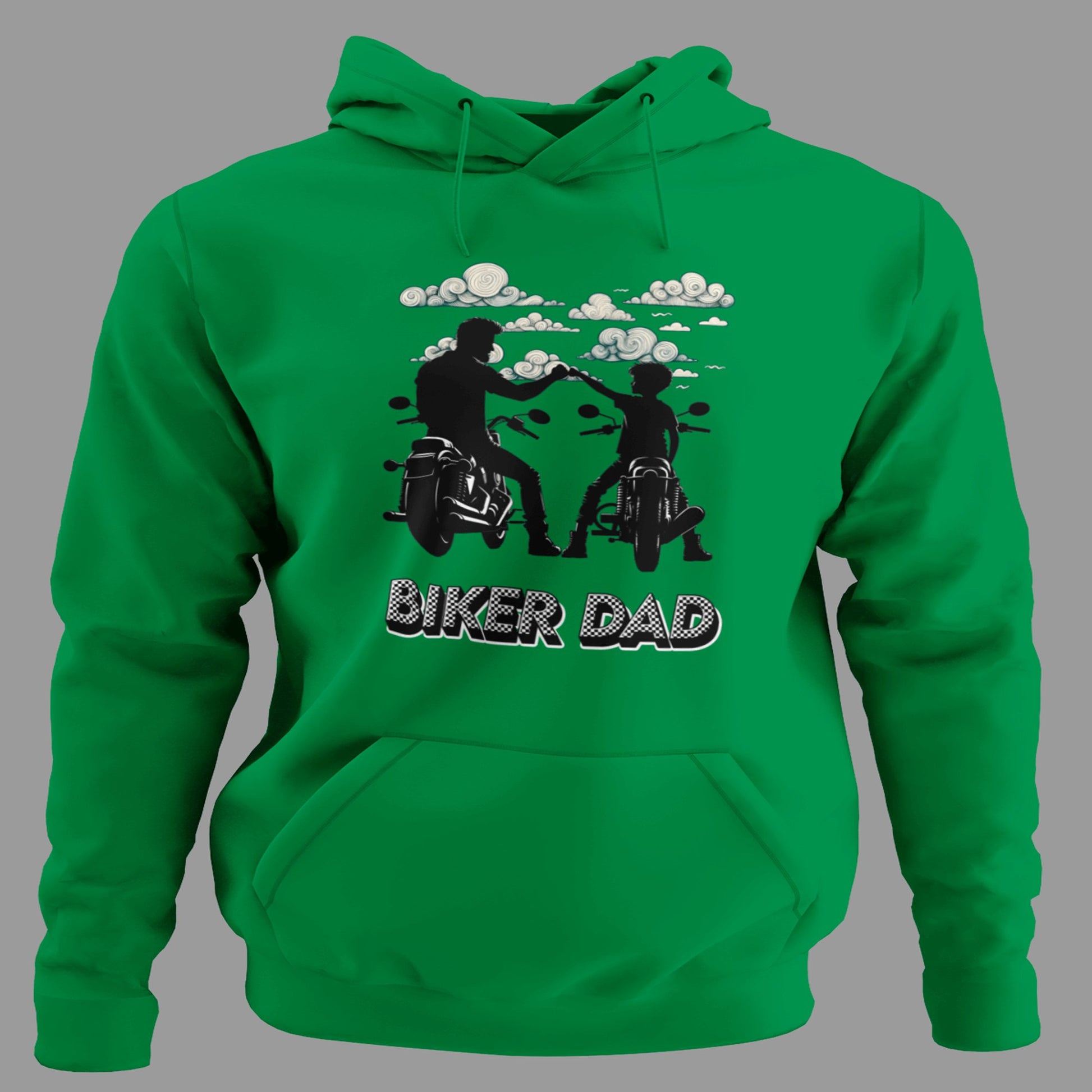 Sudadera Biker Dad con capucha, diseño papá motorista, regalo Día del Padre