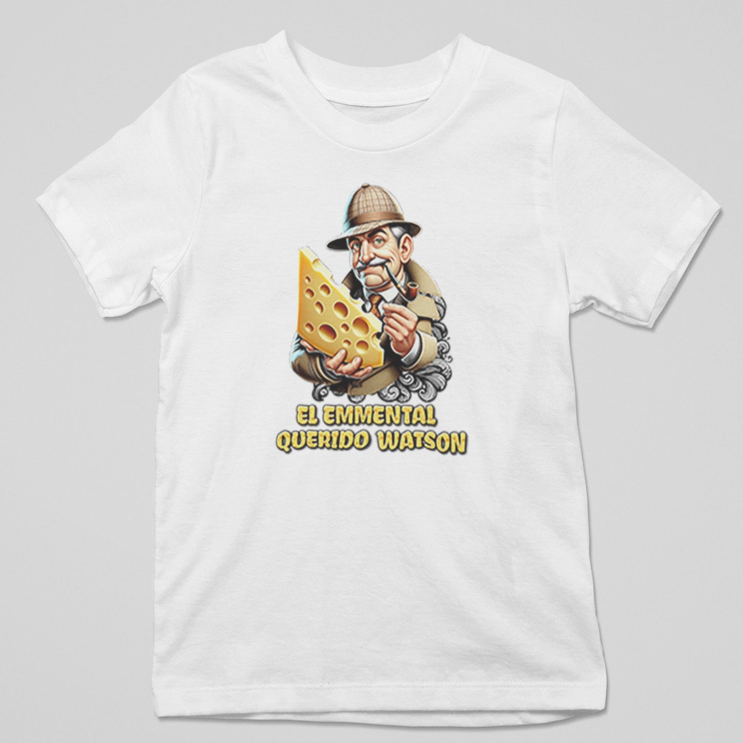 Camiseta El Emmental Querido Watson parodia de Sherlock Holmes - Starway to Helen