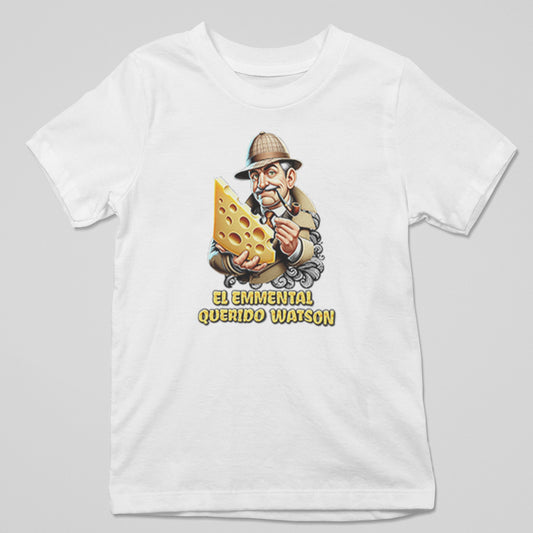 Camiseta El Emmental Querido Watson parodia de Sherlock Holmes - Starway to Helen