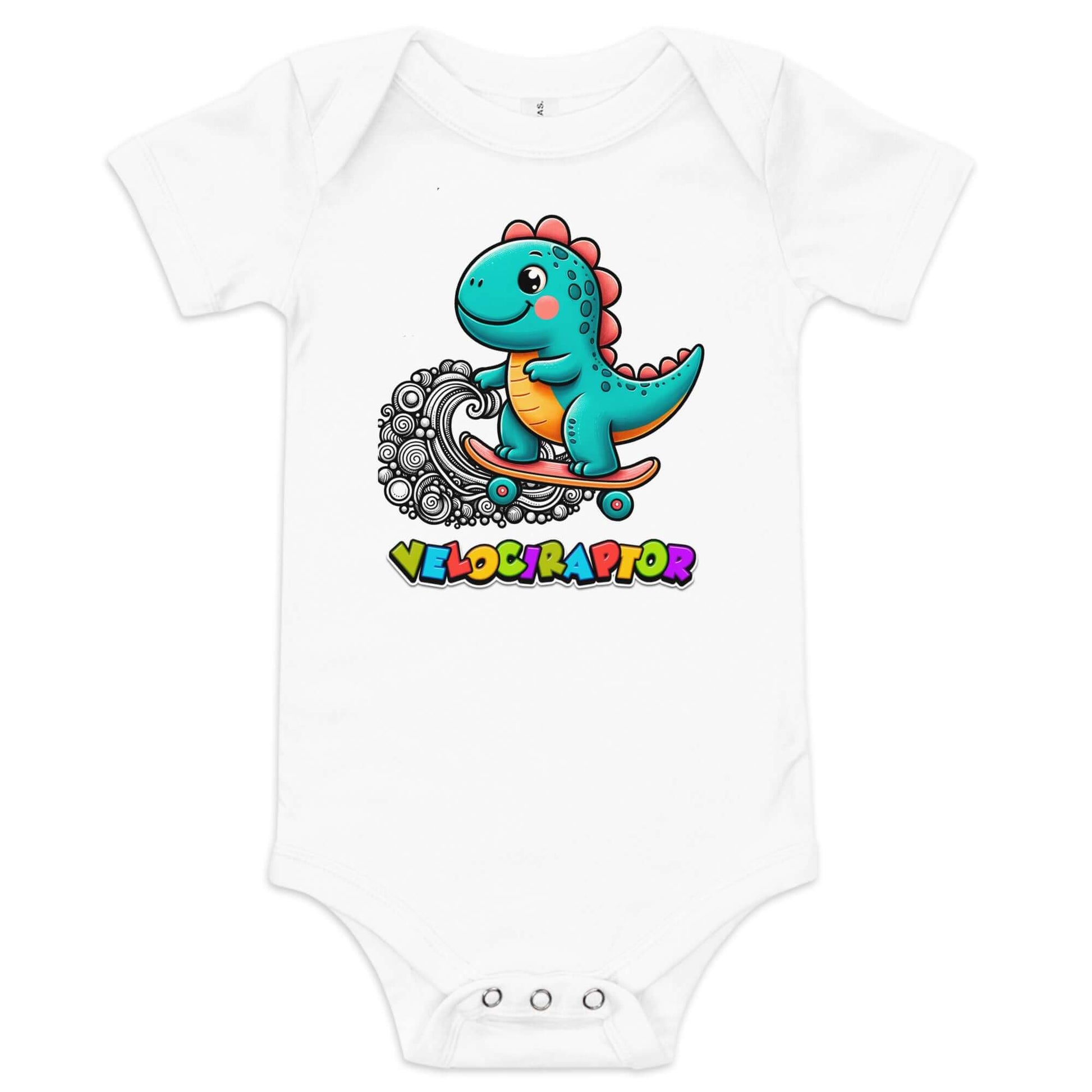 Body de bebé manga corta niño VELOCIRAPTORBody de bebé manga corta niño VELOCIRAPTOR