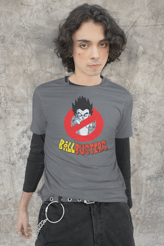 Hombre con camiseta Ballbusters Dragon Ball