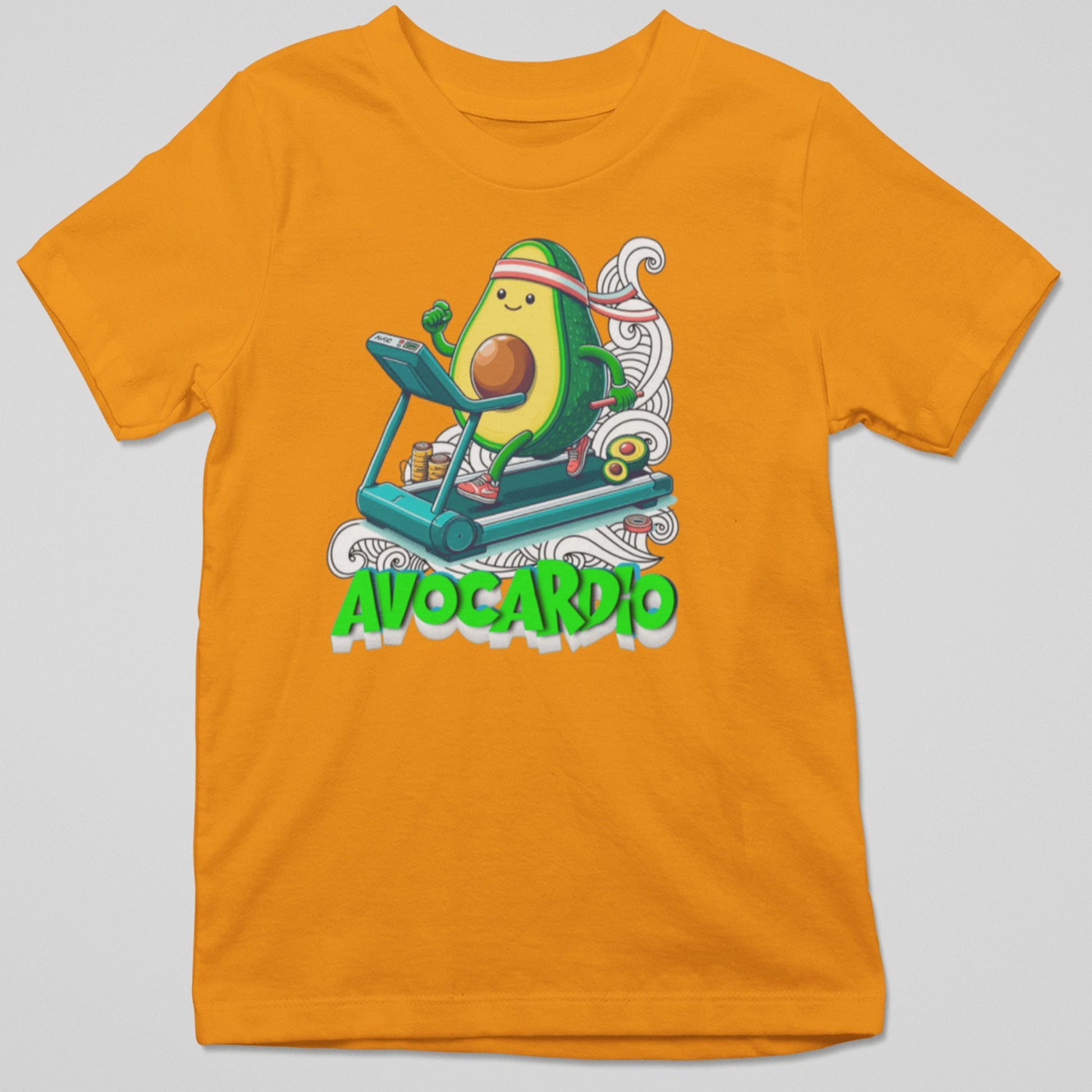 Camiseta Avocardio con diseño aguacate en el gym, regalo original para runners