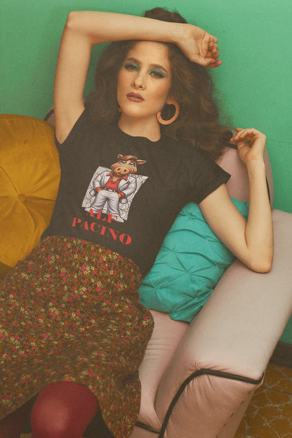 Camiseta ALF Pacino, parodia de Al Pacino y ALF - Starway to Helen