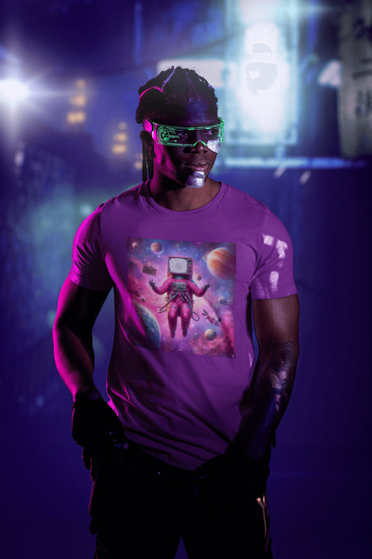 Camiseta espacial
Regalo para amantes del espacio
Regalos de cumpleaños
Arte futurista
Ropa retrofuturista
Camiseta con diseño cósmico
Regalos originales