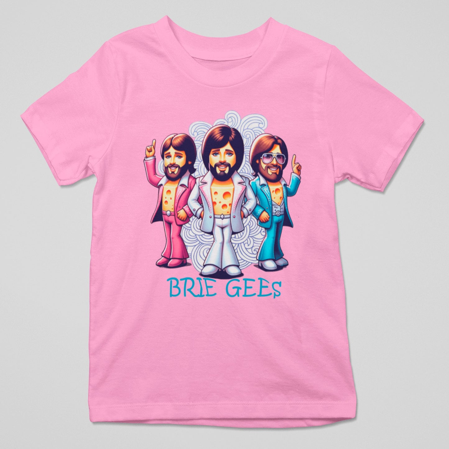 Camiseta Brie Gees parodia de la banda The Bee Gees - Starway to Helen