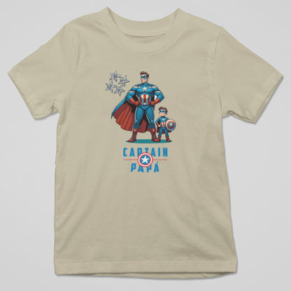 Camiseta Captain Papá parodia del Capitán América (Marvel) - Starway to Helen