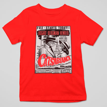 Camiseta Catsablanca parodia de Casablanca - Starway to Helen
