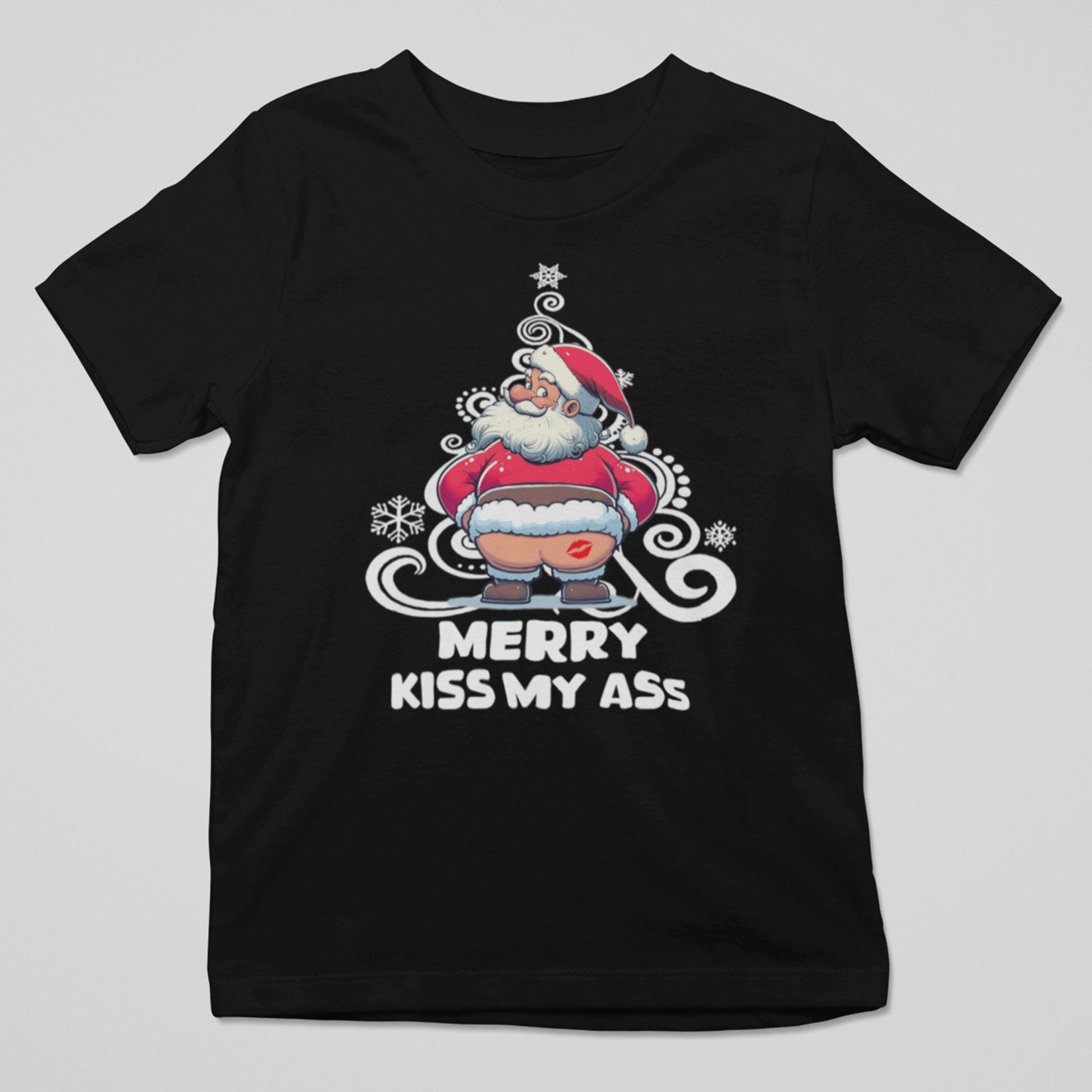 camiseta navidad humor
camiseta Papá Noel divertida
Merry Kiss My Ass
StarWayToHelen ropa creativa