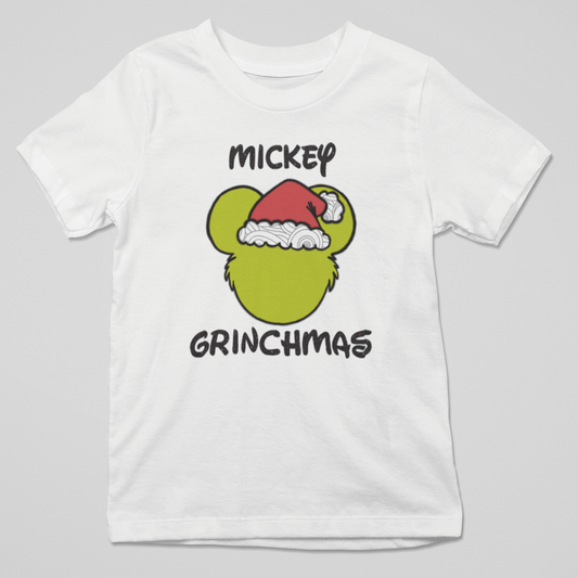 camiseta navideña
humor Mickey Grinch
ropa divertida para Navidad
StarWayToHelen diseño original