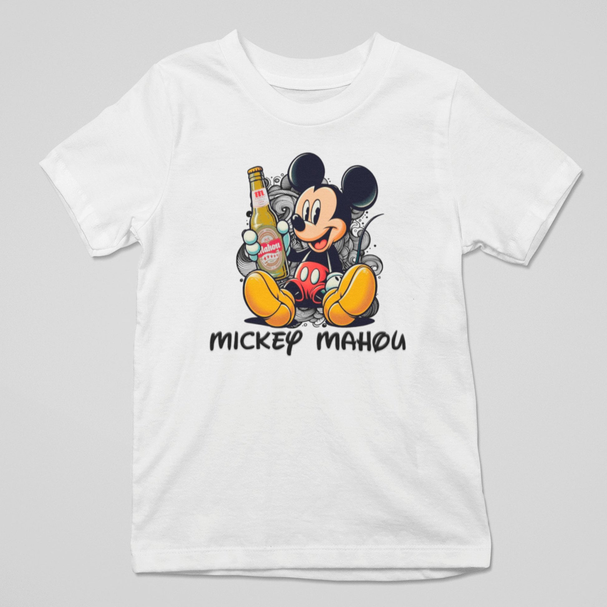 Camiseta Mickey Mahou parodia de Mickey Mouse (Disney) y cerveza Mahou - Starway to Helen