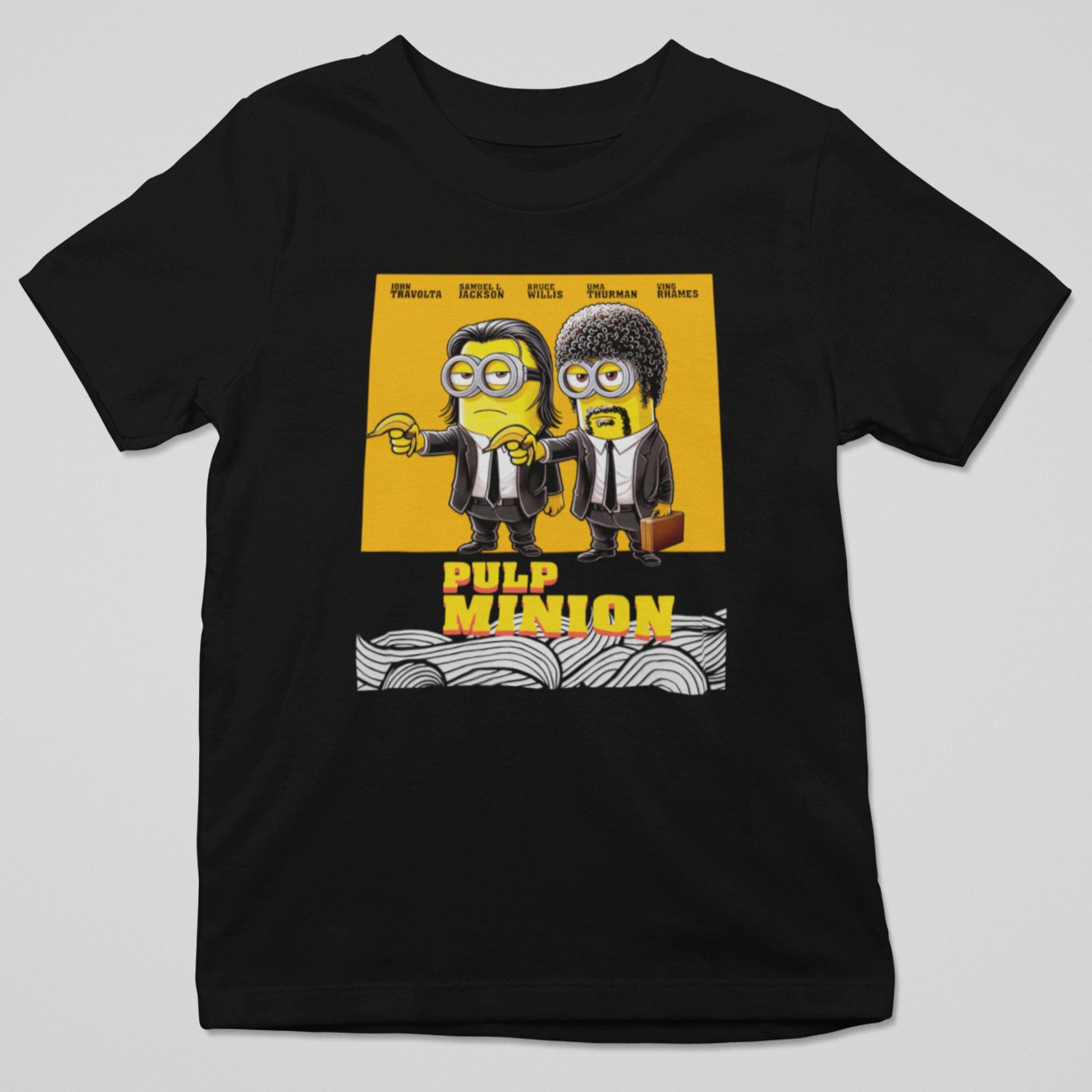 Camiseta cine y animación
Regalo para cinéfilos
Moda friki
Ropa de películas
Camiseta de Pulp Fiction
Camiseta Minions
Regalos para fans del cine