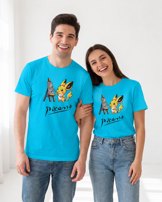Camiseta Pikasso, diseño de Picasso y Pikachu - Starway to Helen