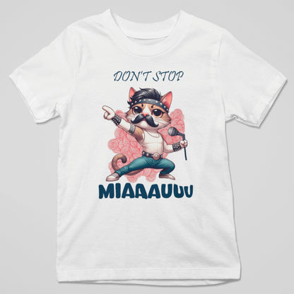 Camiseta Don't Stop MIAUUU parodia de Don't Stop Me Now de Queen - Starway to Helen
