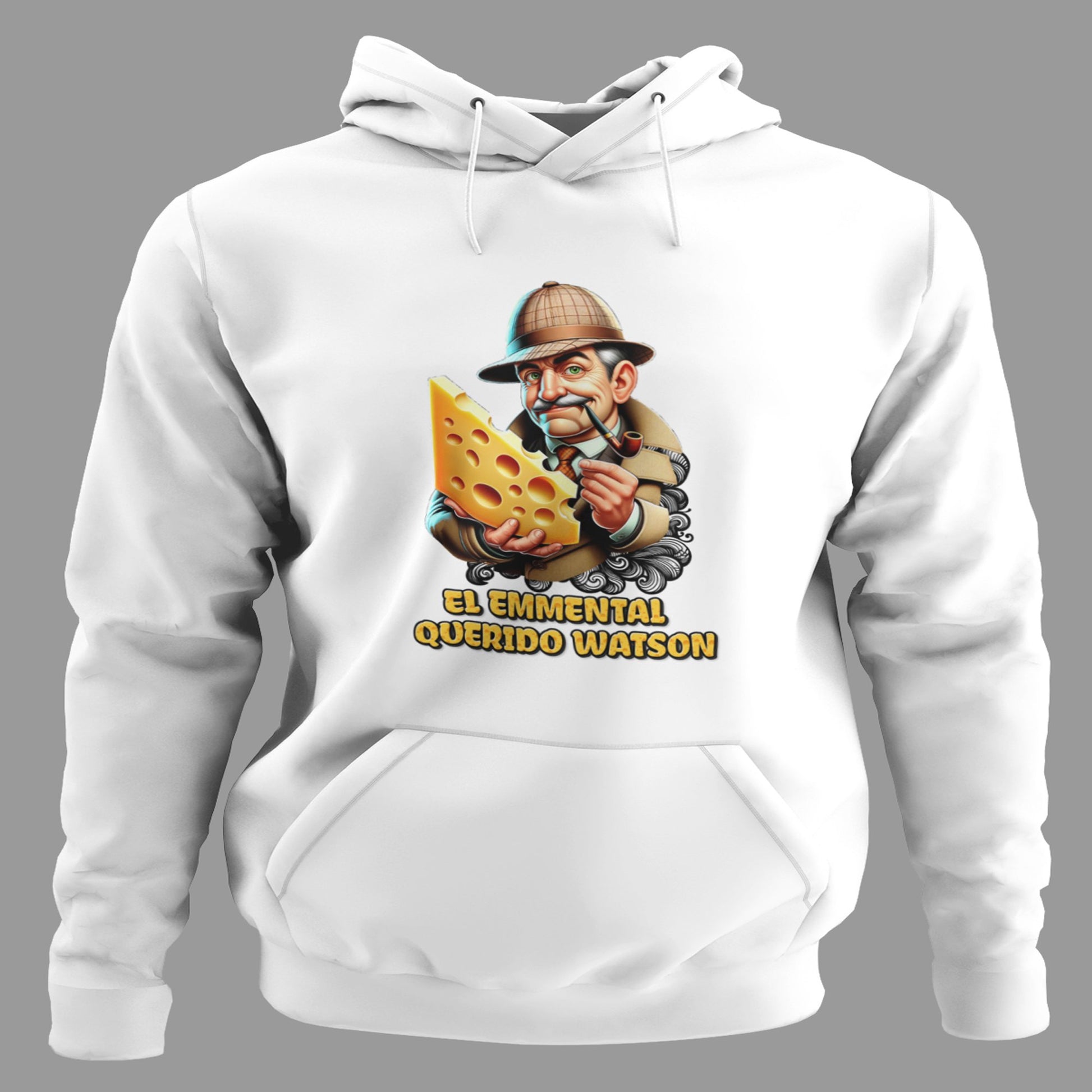 Sudadera El Emmental Querido Watson parodia de Sherlock Holmes - Starway to Helen