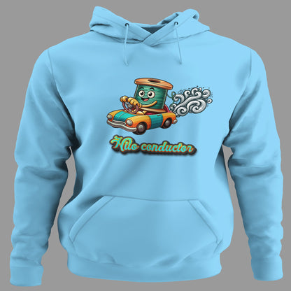 Sudadera Hilo Conductor con capucha, diseño eléctrico y humor, regalo original