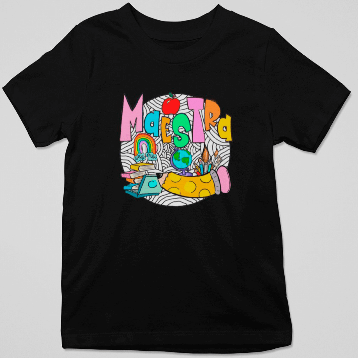 camiseta manga corta maestra