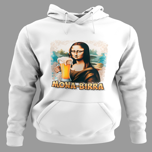 Sudadera "Mona-Birra": Arte y Humor para el Frío