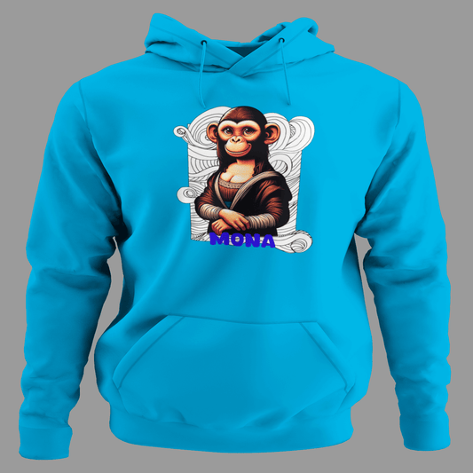 Sudadera "Mona": La Mona Lisa con un Toque Divertido